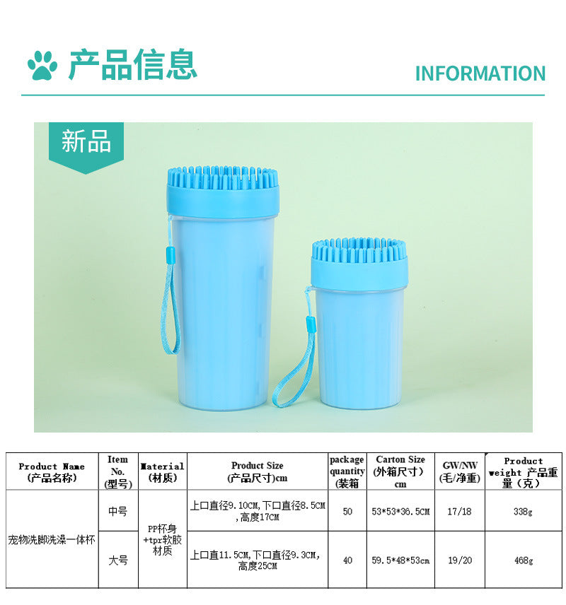 Pettvora PawClean™ | Portable Silicone Pet Paw Cleaner for Dogs & Cats