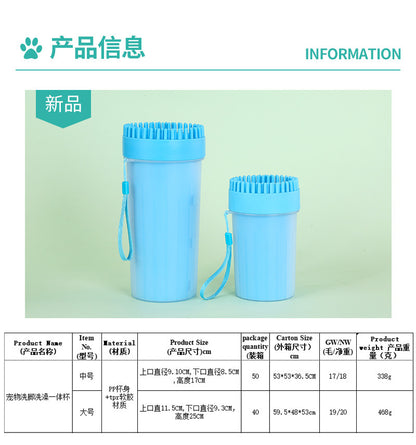 Pettvora PawClean™ | Portable Silicone Pet Paw Cleaner for Dogs & Cats